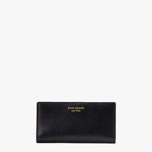 Kate Spade New York Morgan Saffiano Leather Slim Bifold Wallet - Cordovan